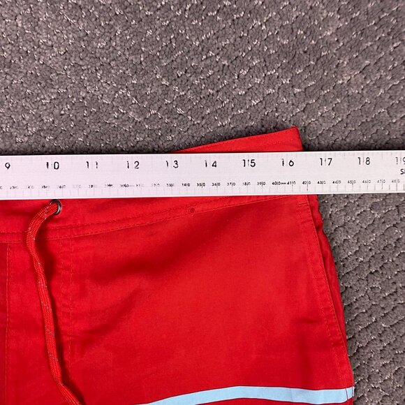Fair Harbor The Ozone Board Shorts Men's Large Swim Trunks Red Blue - Picture 10 of 14